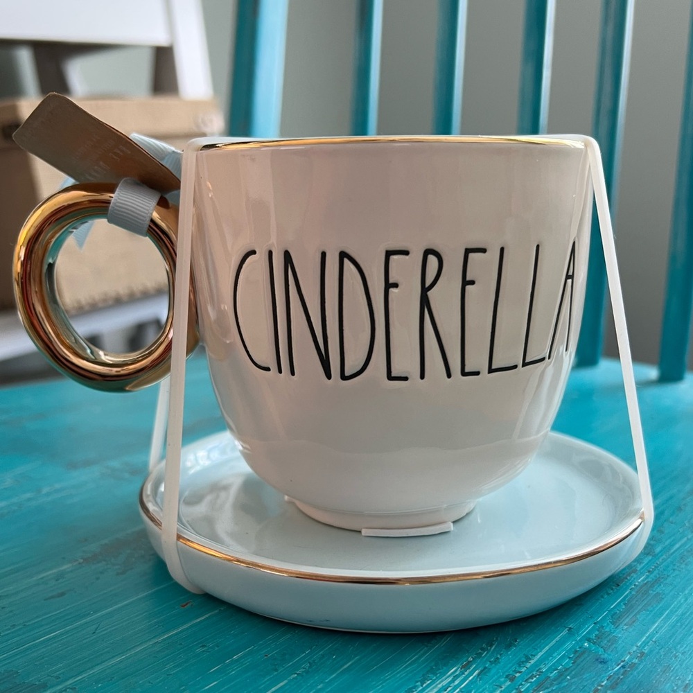 NWT Disney Cinderella Rae Dunn cup with saucer